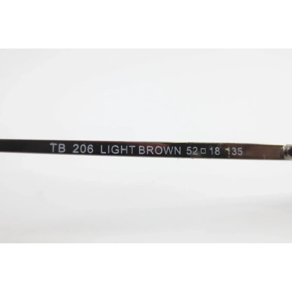 Thornton & Banks TB 206 Light Brown Rectangular Eyeglass Frames 52-18-135